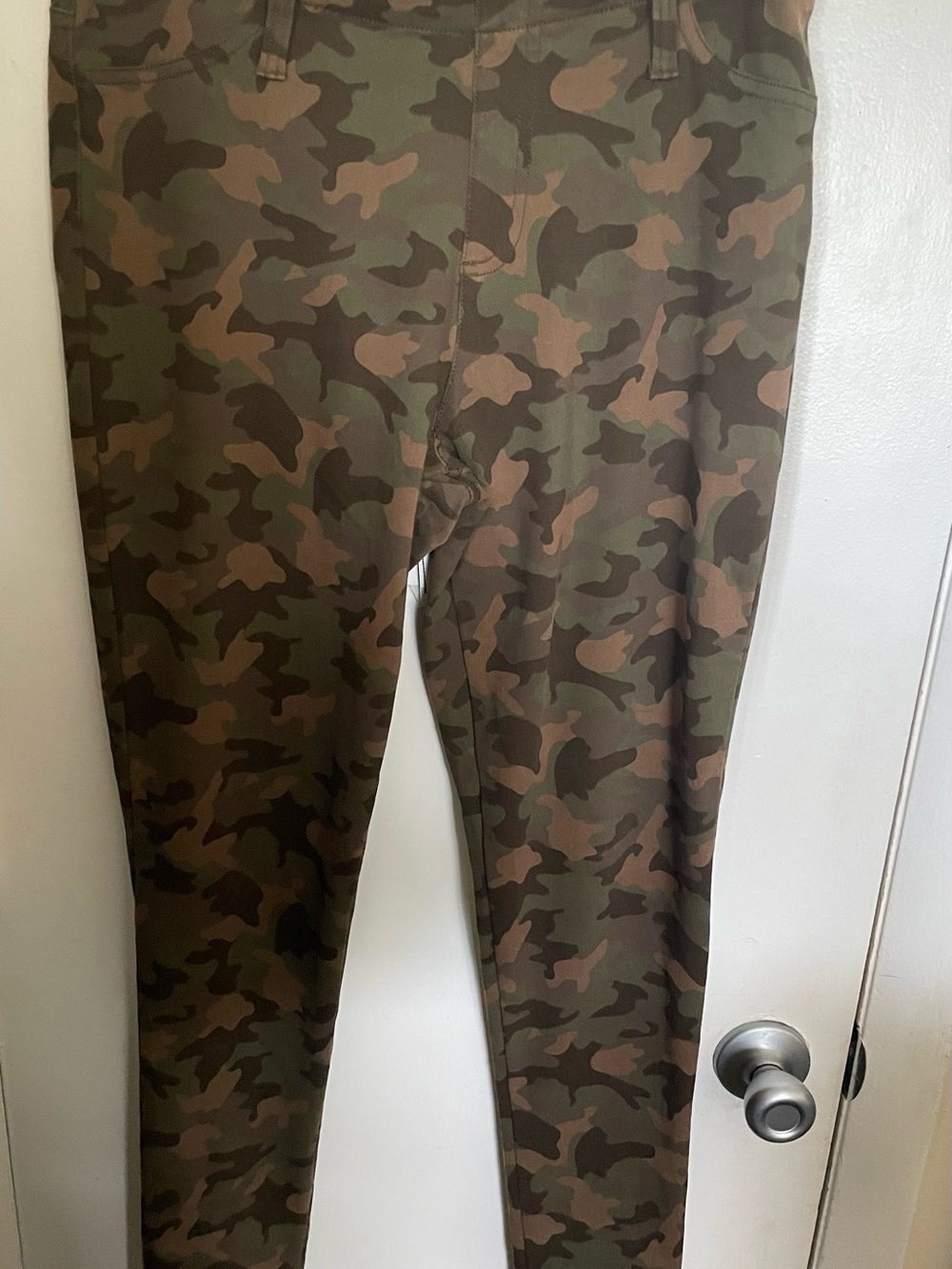 Faded Glory Women Camo Leggings - Olive Green Camo